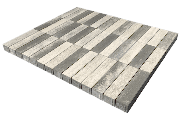 Тротуарная плитка Ригель, Color Mix "Туман"